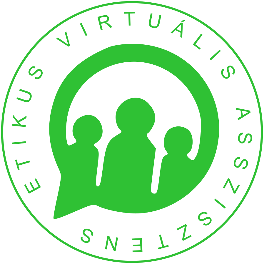 Etikus virtuális asszisztens logó - Virtuális Asszisztensek Magyarországon Egyesület (VAME)
